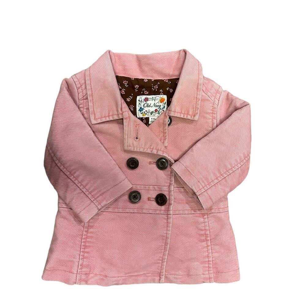 Old Navy pink corduroy jacket Size 6-12 Months